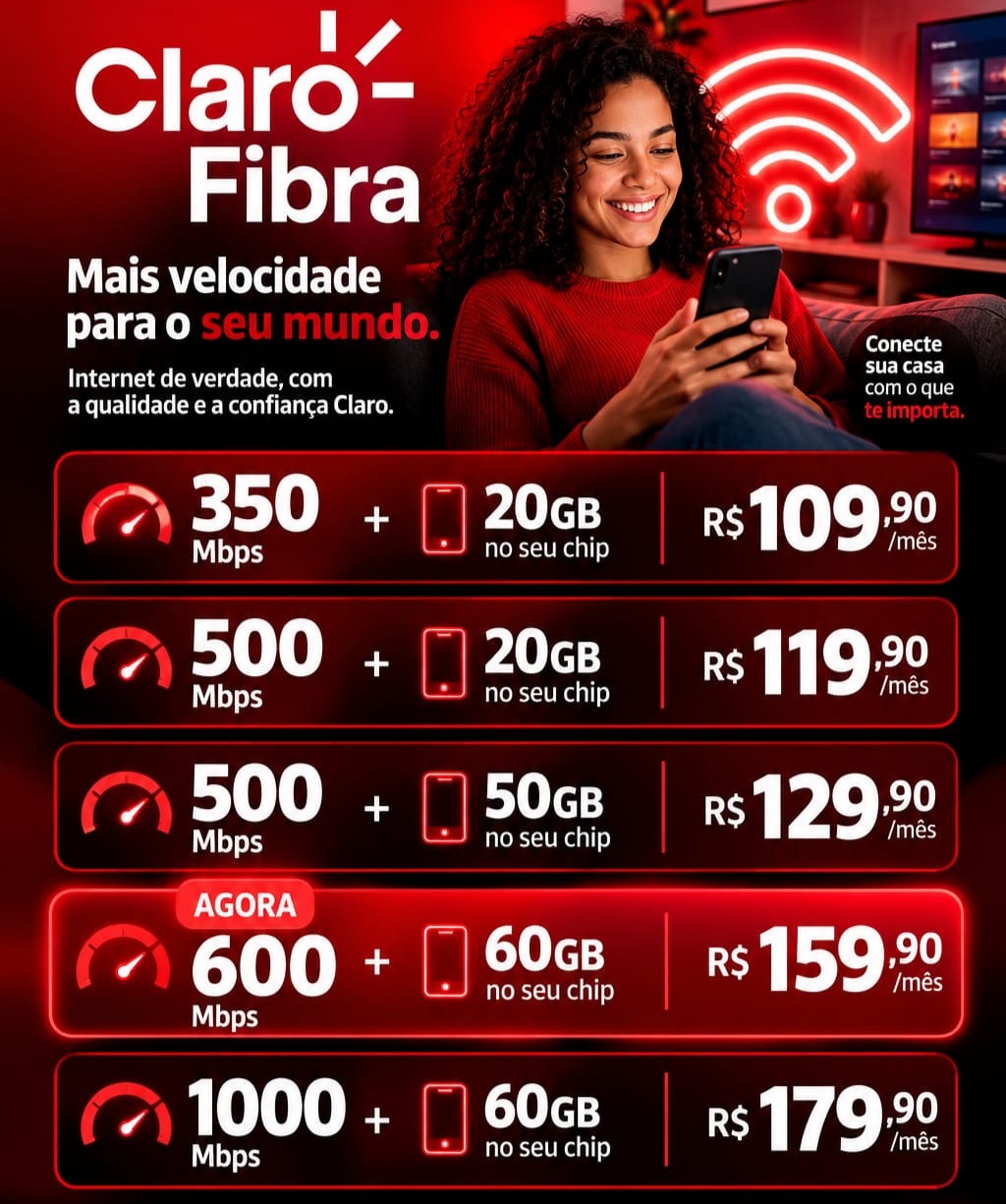 🌐 Internet A Partir de R$ 109,90