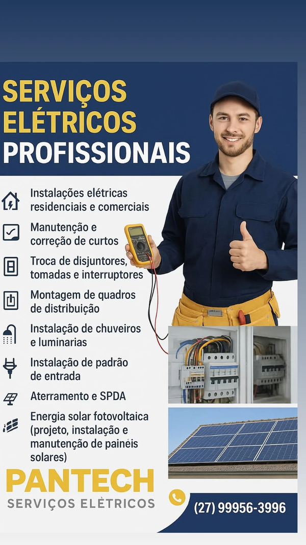 Especialista Em Energia Solar  -  Serviços Elétricos - Orçamento Grátis.