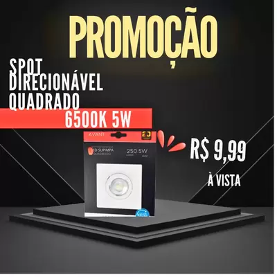 Spot Direcionável Quadrado